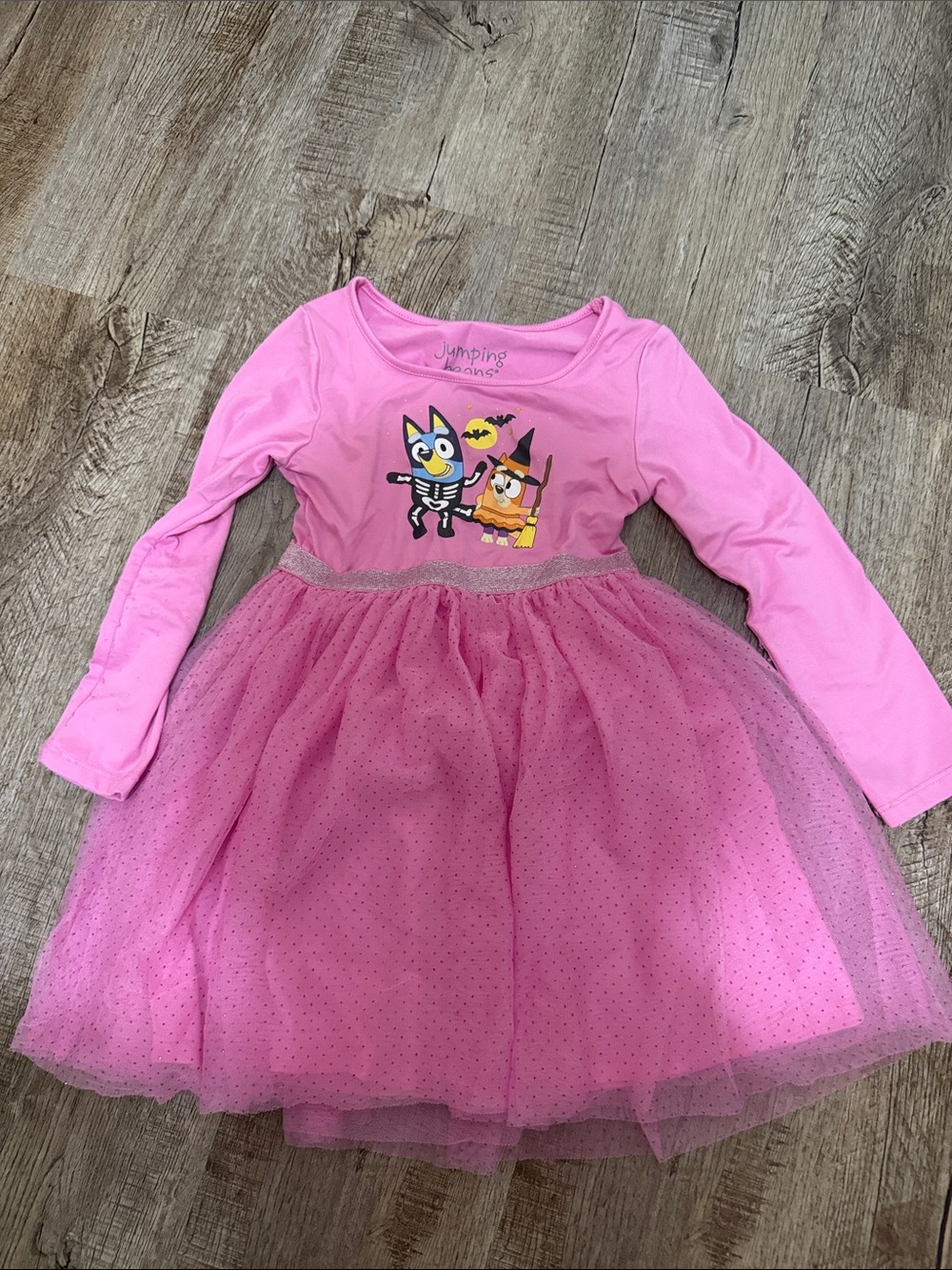 jumping beans Pink Halloween Tutu Dress with Character Graphic